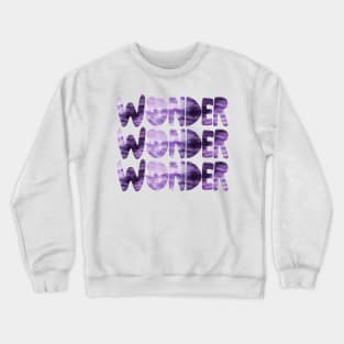 Wonder (Purple Abstract) Crewneck Sweatshirt